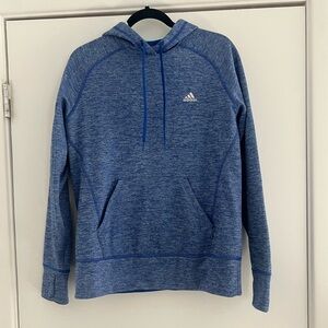 Adidas Heathered Blue Pullover Hoodie